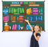 BeYumi 110Pcs Bible Learning Bookshelf Cutouts Back to School Books of The Bible Learning Bulletin Board Set for