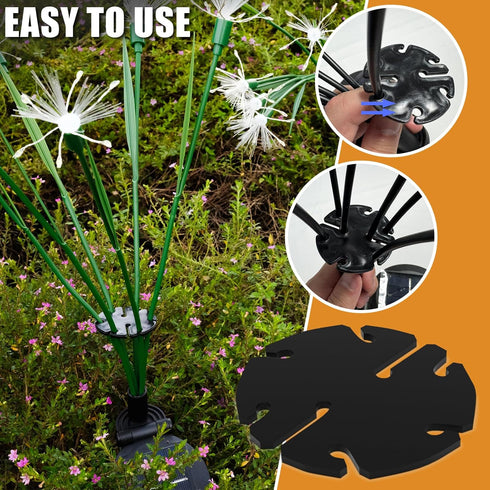 4Pcs 8 1.7 0.15 SIOTMERA Solar Light Separators Accessories, Holes x Garden Light Separators for Solar Pathway Lights