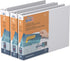 QuickFit Heavy-Duty Landscape 3-Ring Binder - 1.5 Inch, White, Pack of 4, 8.5" x 11"