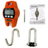 660lb/300kg Digital Crane Scale - Compact LCD Handheld Hanging Scale for Garage, Farm, Hunting & Fishing (Orange)