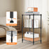 3 Closet 11.8" 17.7" 28.8" M MZG Tiers Shelf Metal Storage Shelves Wire Rack Organizers with Wheel for Garage Kitchen