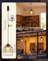 4/6/8 Dimmable Battery Operated Hanging Outdoor Chandelier, H Timer, Bohemian Hanging Shed Gazebo Lights Outdoor