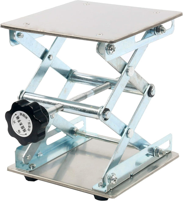 YaeTek Heavy Duty Laboratory Scissor Jack, 6 x 6" Stainless Steel Platform Lab Stand Table