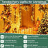 99ft 300 in/8 Super Long LED String Lights LEDs Fairy String Lights with Switch/Timer, Indoor/Outdoor Copper String