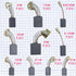 Electric Motor Carbon Brushes Set, 40 Pack Replacement Repair Kit for Power Tools
