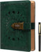 ZXHQ Lock Journal with Pen, A5 240 Pages Diary with Lock, Brown