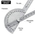 Outus Angle Protractor - Two Arm Stainless Steel Ruler for Woodworking, Angle Measure Tool with 0-180 Degrees