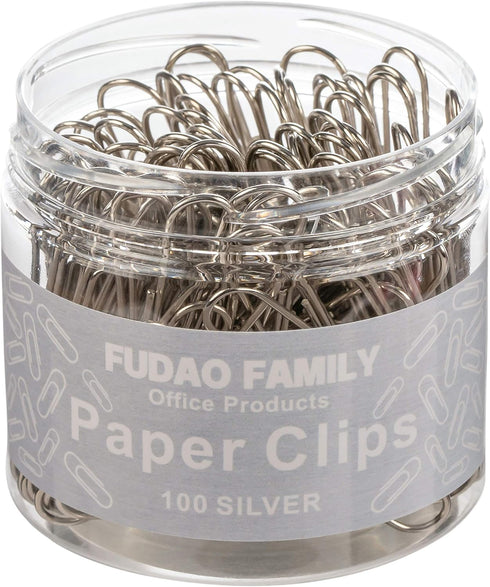 Jumbo Paper Clips, 100 Pcs 2 Inch Large Paperclips (Jumbo, Silver)