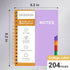 CAGIE 5 Subject Notebook College Ruled 6'' x 8'' Hardcover Spiral Lined Notebook with 5 Removable Colored Dividers 240 Pages Notebooks for Work, School Supplies, Home & Office, Writing Journal, Purple by CAGIE