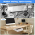 uxcell Under Desk Drawer, 1Pcs - Plastic Self-Adhesive Storage Organizer, Slide Out Stationery for Office Home, White