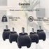 BTExpert 2" Heavy Duty Office Chair Wheels, Safe for All Floors, Rotating Mute Universal Standard Stem Size,