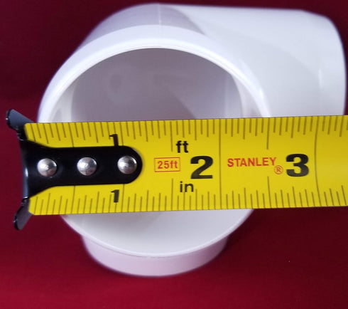 PVC Pipe Fitting - 2" Heavy Duty 3 Way Elbow Connector for Furniture, Sheds, Gardens, Greenhouses