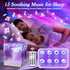 15 Dimmable Crystal Lamp for Bedroom, White Noise Machine Room Lights for Bedroom, Bluetooth Music Night Light