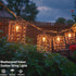 TWINKVILLA 10 Bulbs, Outdoor Patio String Lights Plug in with Incandescent Handwoven Beaded Copper Wire Style