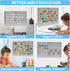 Magnetic Board 17.1" x 11.8" for Magnets and Bulletin Board, Suitable for Wall, Refrigerator, Cabinet, Easy Hanging