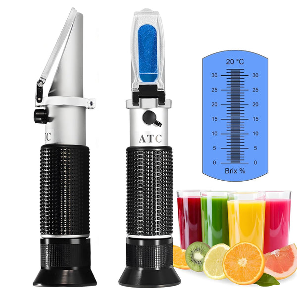 0-32% Brix Meter Refractometer, V-Resourcing Portable Hand Held for Sugar Content Test