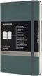 Moleskine PRO Large Notebook, Hard Cover, 240 Pages (5" x 8.25"), Professional Project Planning, Forest Green