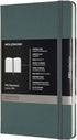 Moleskine PRO Large Notebook, Hard Cover, 240 Pages (5" x 8.25"), Professional Project Planning, Forest Green