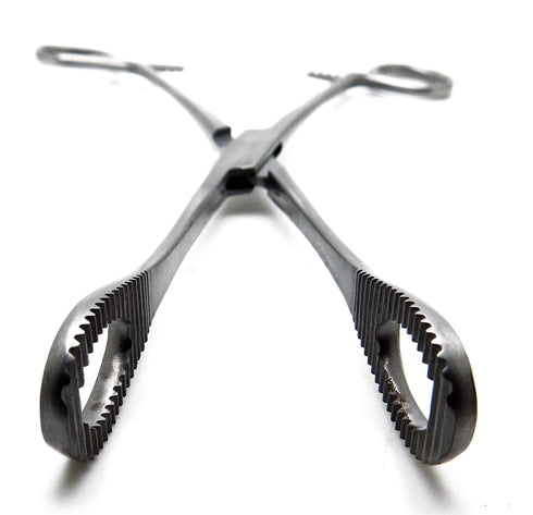 Premium Instruments 9.5" Foerster Sponge Forceps Straight Serrated Surgical Holding Veterinary Instruments