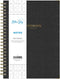 Blue Sky Professional Hardcover Executive Notebook, 160 Ruled Pages, Twin-Wire Binding, 5.75” x 8.5", Gray