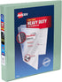 Avery Heavy-Duty View 3 Ring Binders, Customizable Cover, 1 Inch Slant Rings, Sage Binder, 79818