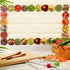 Geyee 60 Pcs Fruits and Veggies Themed Bulletin Board Border School Cafeteria Decorations Straight Border Trim for Classroom Decoration Bulletin Board Whiteboard Decor (Classic Style) by Geyee