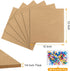 TUPARKA 6 Pack Cork Board 12"x12" - 1/4" Self-Adhesive Corkboards with 100 Push Pins for Wall Decor