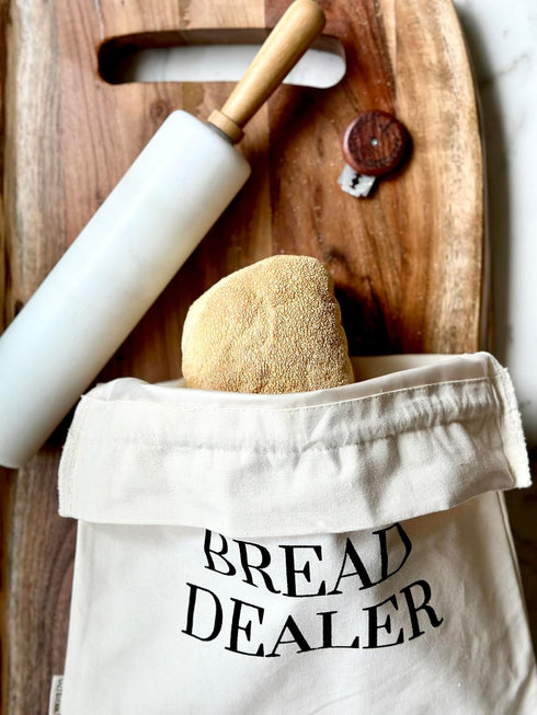 Salt & York In My Sourdough Era Cotton Bread Bag Funny Reusable Storage for Homemade Loaves Gift for Bakers & Sourdough