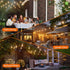 KYY 54FT Dimmable Bulbs Solar String Lights Outdoor Waterproof with USB Charging & Remote, & Timable, Solar Powered