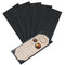 Menu Covers 4.25" x 11" 5 Pack 1 View Black PU Leather