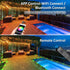1.22 12V INDARUN RGB Deck Lighting Deck Lights Outdoor Waterproof, Low Voltage Deck Lights with Remote, Smart Deck