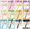Yeaqee 12 Set Employee Appreciation Gifts - 12 Motivational Sticky Notepads, 12 Pens, 12 Ribbons for Office Supplies
