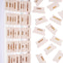 DiverseBee Laminated Bible Tabs - 73 Bible Tabs with Copper Embossed Lettering for Journaling