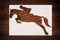 Reusable Horse Jumping Stencil 11" x 8.5" - Custom Equestrian Design for Crafts