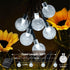 Galavasen 2x46FT 66LED 8Modes 2Pack(Pure Outdoor Solar String Lights, Crystal Solar Powered Christmas Fairy String