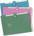 U Brands U-Eco 6 Pocket Poly Expandable Folder, Set of 3, Assorted Brights, Snap Button Closure, Letter Size