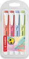 STABILO Highlighter Swing Cool Pastel, Wallet of 4 Assorted Colors