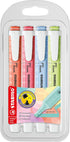 STABILO Highlighter Swing Cool Pastel, Wallet of 4 Assorted Colors