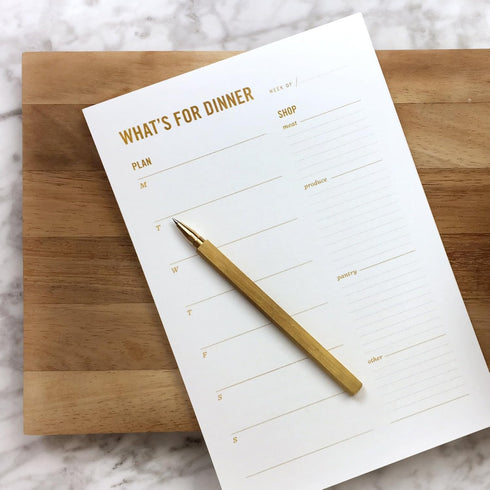 Meal Planning Notepad - Weekly Dinner Planner and Grocery List Magnet Pad, 6x9”, 50 Sheets
