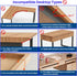No Drill Under Desk Laptop Mount, Metal Under Desk Storage Shelf with Cable Management, Laptop Storage Tray