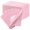JMU Pink Dental Bibs, 50 Pack 3-Ply Waterproof Disposable Dental Bibs 13"x18"