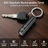2 Pack 360L 3 Blukar Rechargeable EDC Flashlight, Mini Keychain Flash Light with Lighting Modes, Memory Function