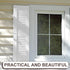 Blulu 60 3 Inch Pcs Vinyl Shutter Fastener Window Panel Peg Lok Pin Pegs Screws Shutter Spikes Anchor (White)