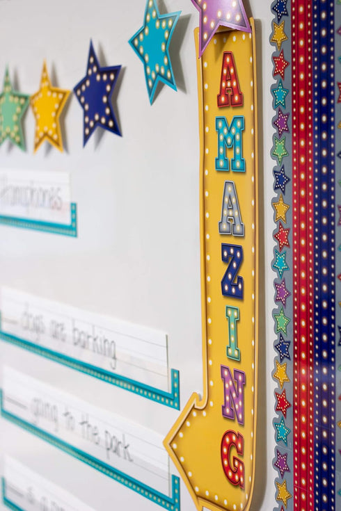 Teacher Created Resources 3603 Marquee Our Class Shines Bulletin Board for Classroom Decoration
