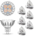 ALIDE MR16 LED Bulbs 5W, 2700K Soft Warm White, 12V Low Voltage, GU5.3 Bulb Spotlights, 6 Pack, Not Dimmable