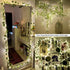 Operated,23FT 73LED YOUNGAR Ivy Vines with Fairy Lights,Leaf String Warm White Lights Battery/USB Fake for Bedroom Wall