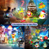 MUTONGANAN 10 Slides/80 Patterns/10 Christmas Projector Lights Outdoor Decorations, Holiday Projector Lights with Ocean