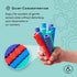 Pencil Gidgets Textured Silicone Pencil Sleeve for Fidgeting, 4 Sleeves & 2 Pencils for Focus and Tranquility