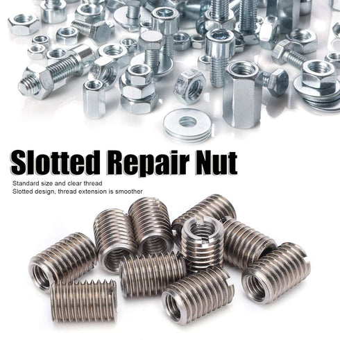10Pcs M12 to M8 Thread Reducer Nuts, Stainless Steel Conversion Kit for Plumbing Connections