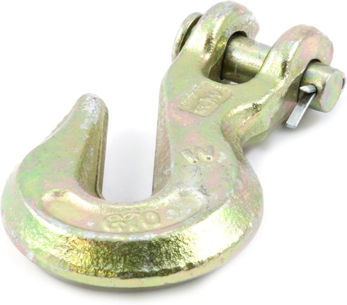 Forney 61047 Grade 70 Clevis Grab Hook, Yellow Zinc, 3/8-Inch